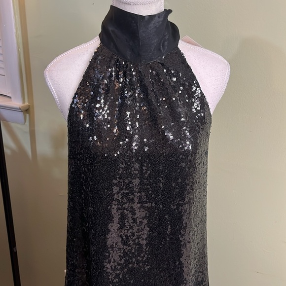 Andrée by Unit high neck Black Dress with Sequins size small - Picture 6 of 15